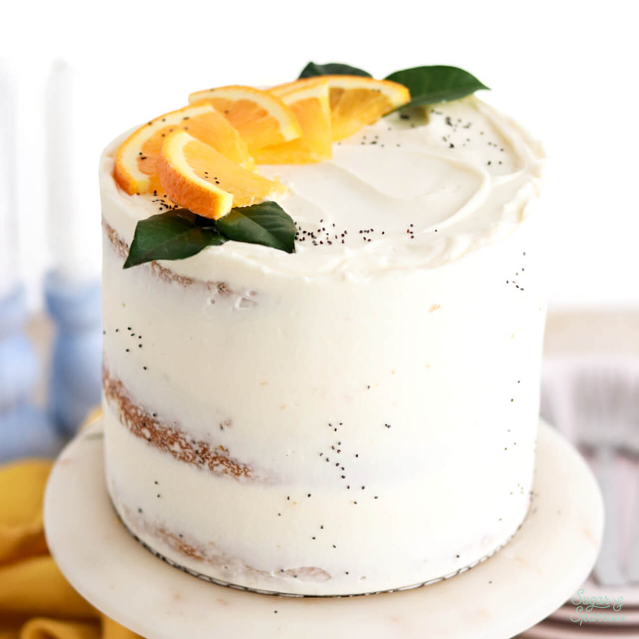 orange poppyseed cake recipe with mascarpone frosting