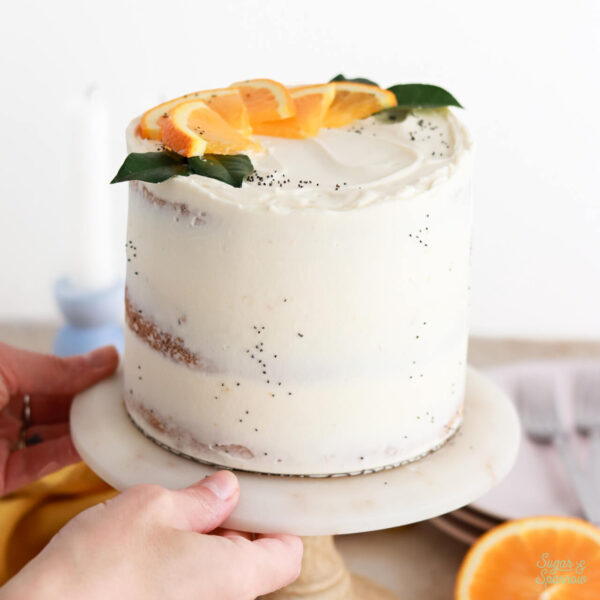 orange poppyseed cake recipe with mascarpone frosting