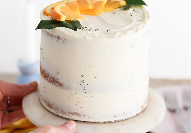orange poppyseed cake recipe with mascarpone frosting