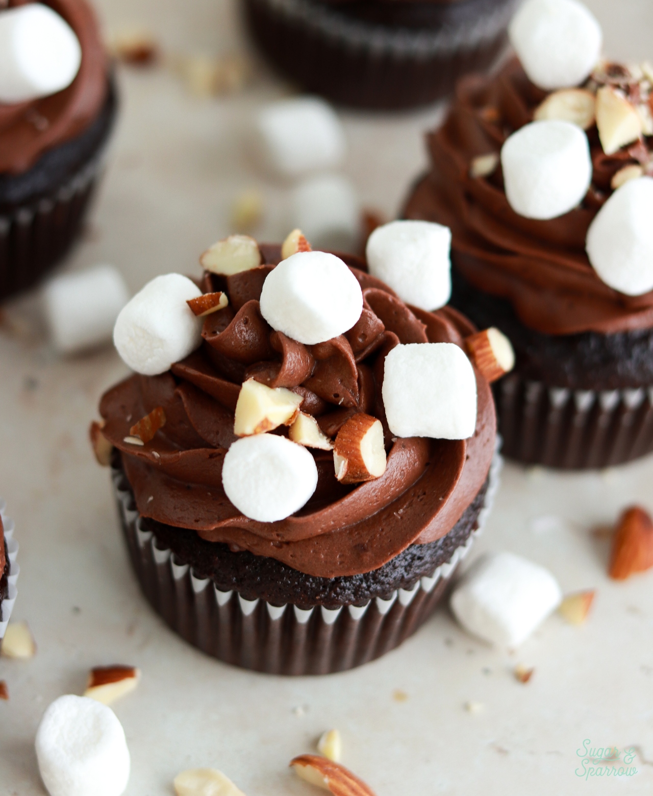 rocky road cupcakes