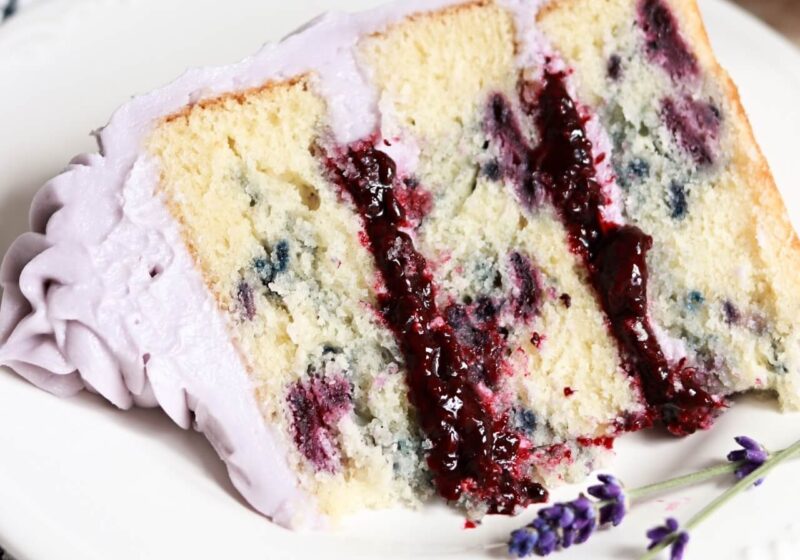 blackberry lavender layer cake recipe