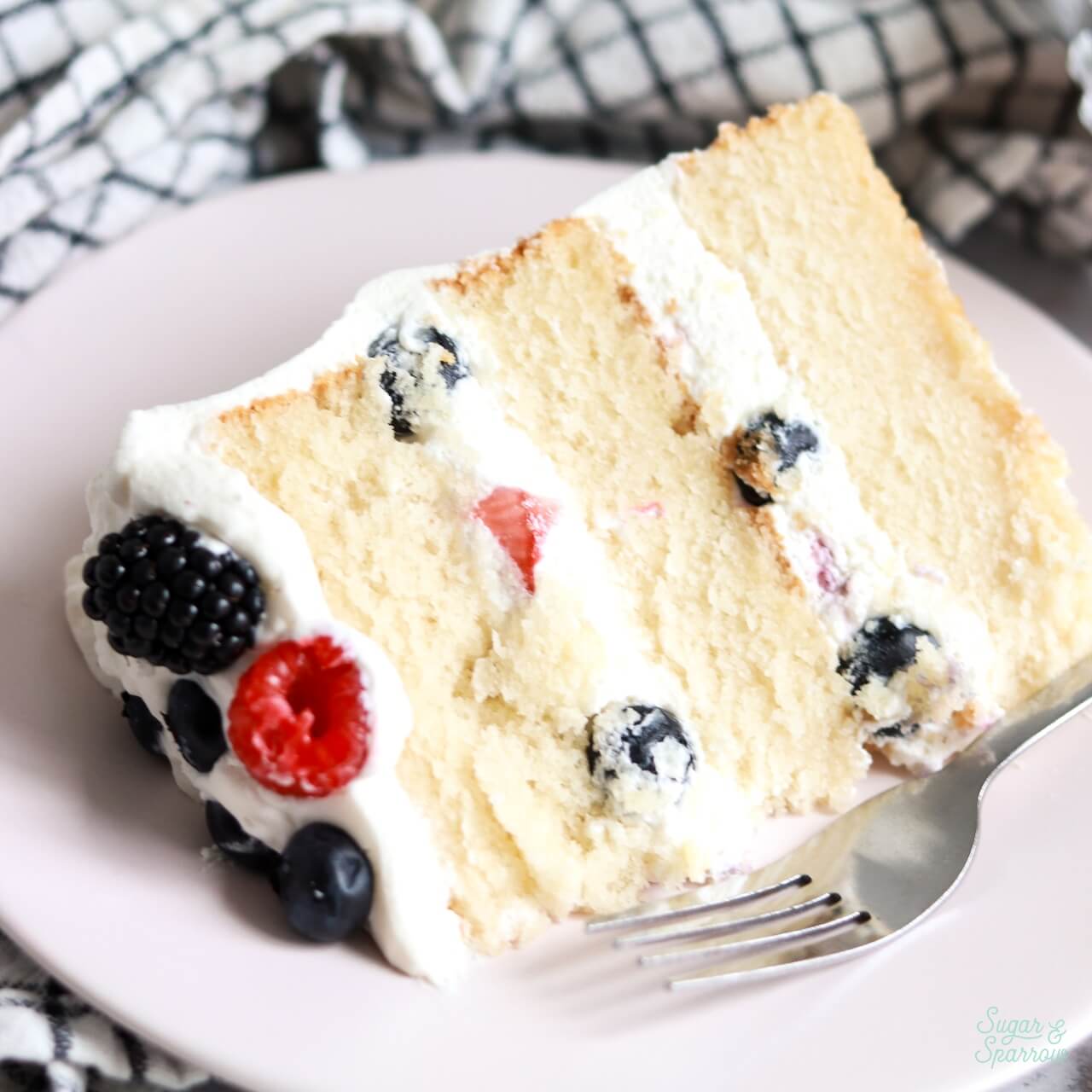 berries and cream layer cake recipe
