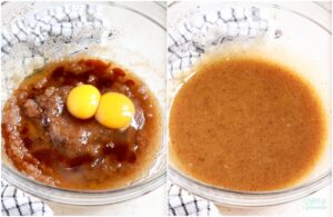 adding extra egg yolk to brown butter chocolate chip cookie dough