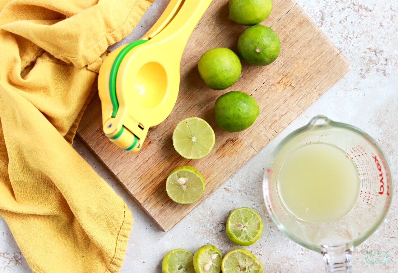 juicing key limes for cake recipe