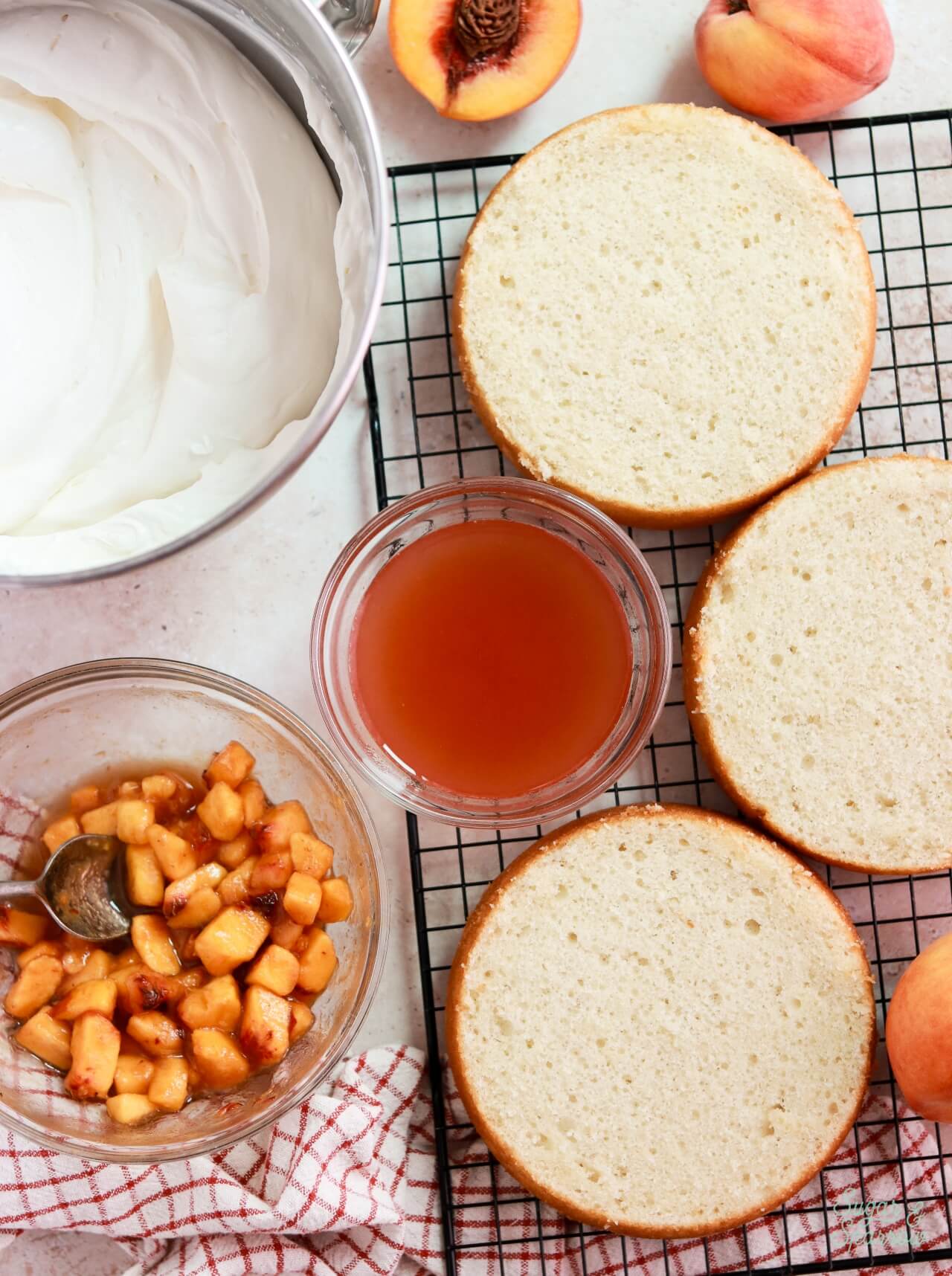 peaches and cream cake ingredients