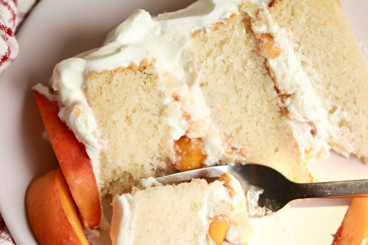 Peaches and cream cake recipe