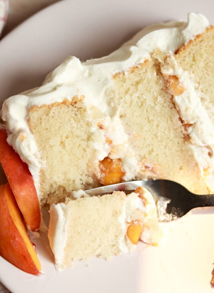 Peaches and cream cake recipe