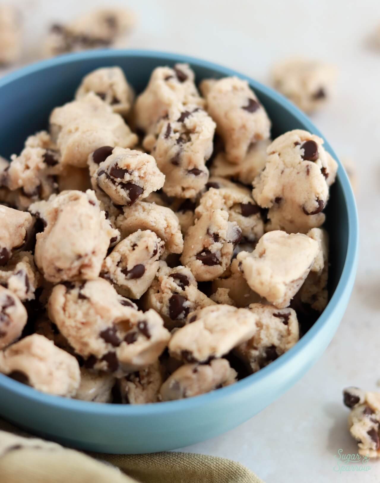 edible chocolate chip cookie dough bites recipe