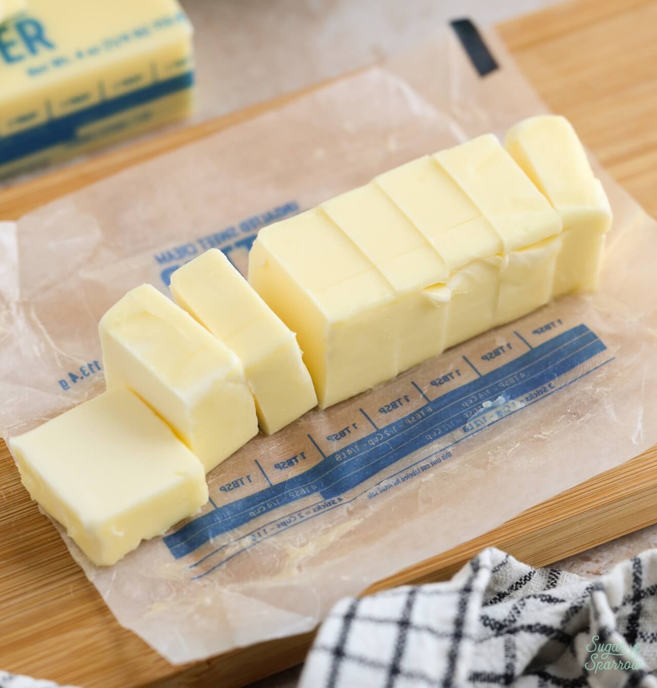 butter cut into tablespoon sized pieces
