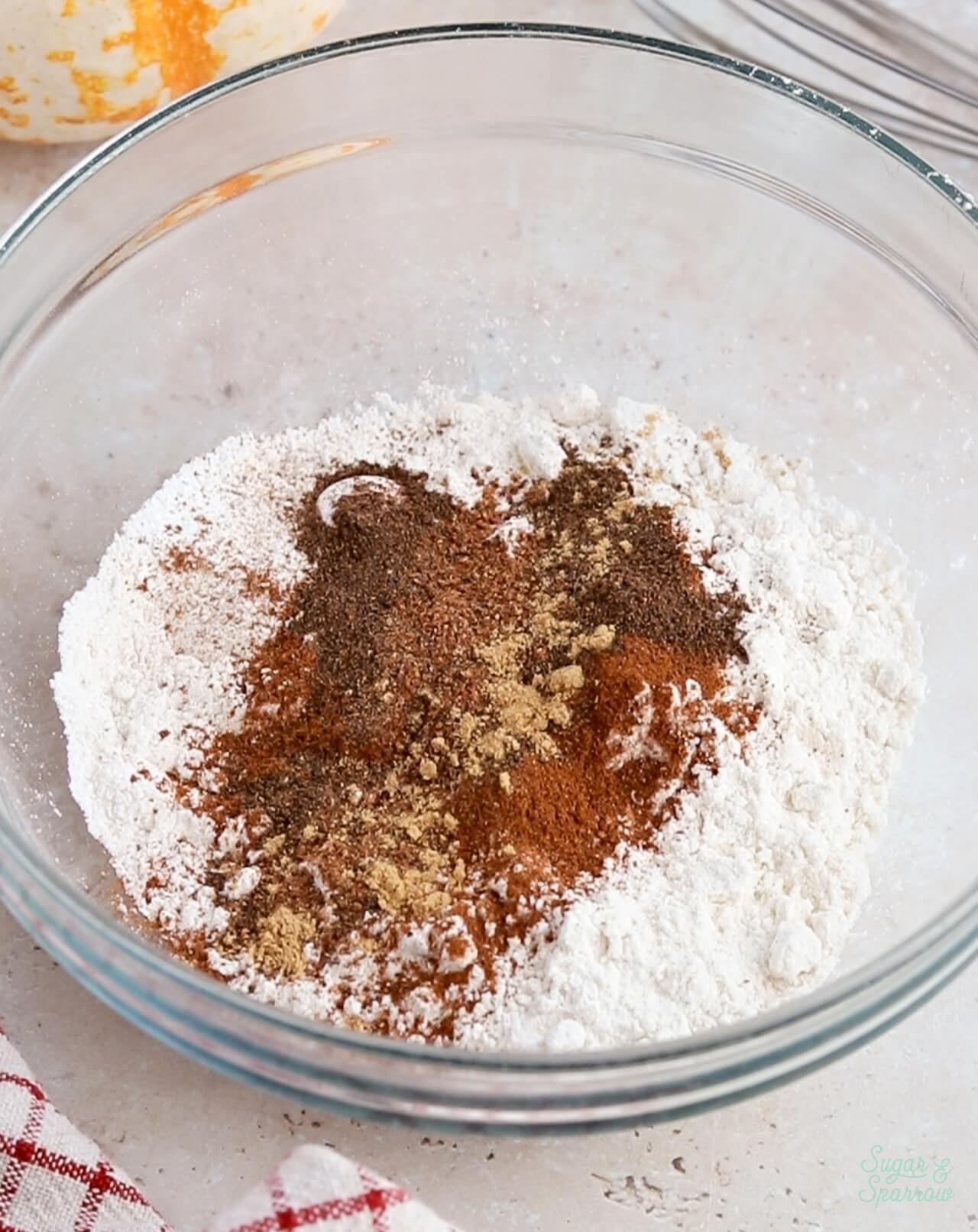 spices in a pumpkin cake recipe