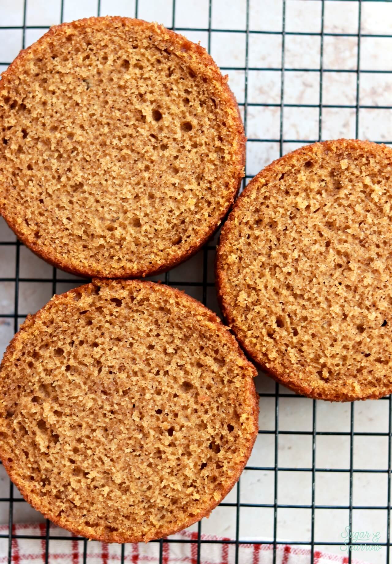 small batch pumpkin cake layers