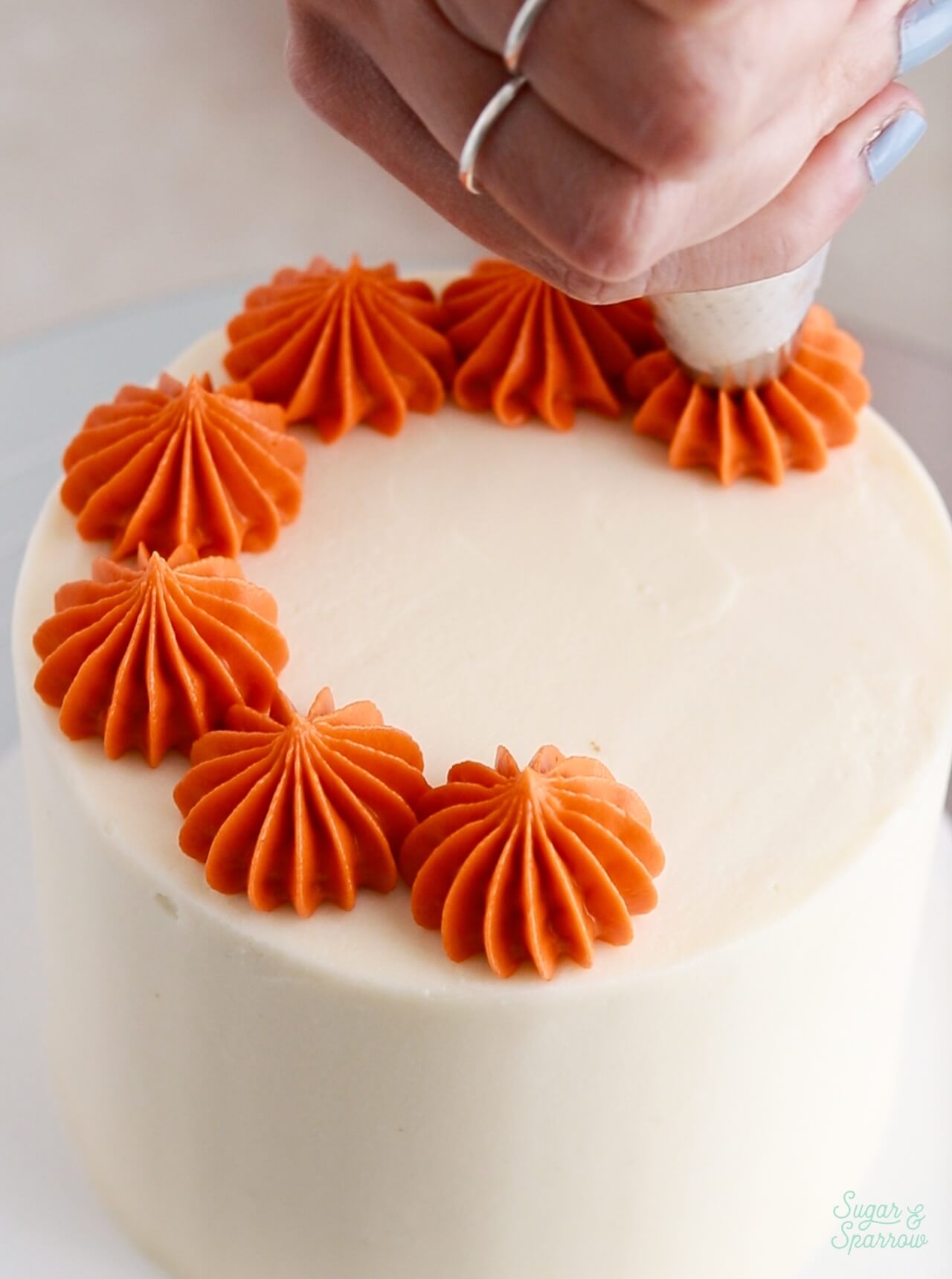 how to pipe pumpkins with buttercream