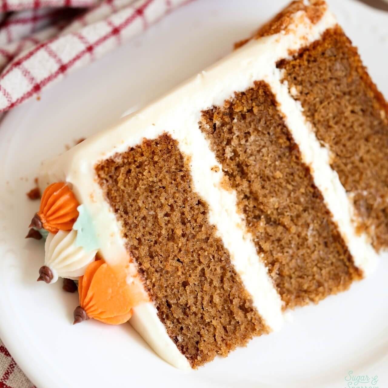 pumpkin layer cake slice