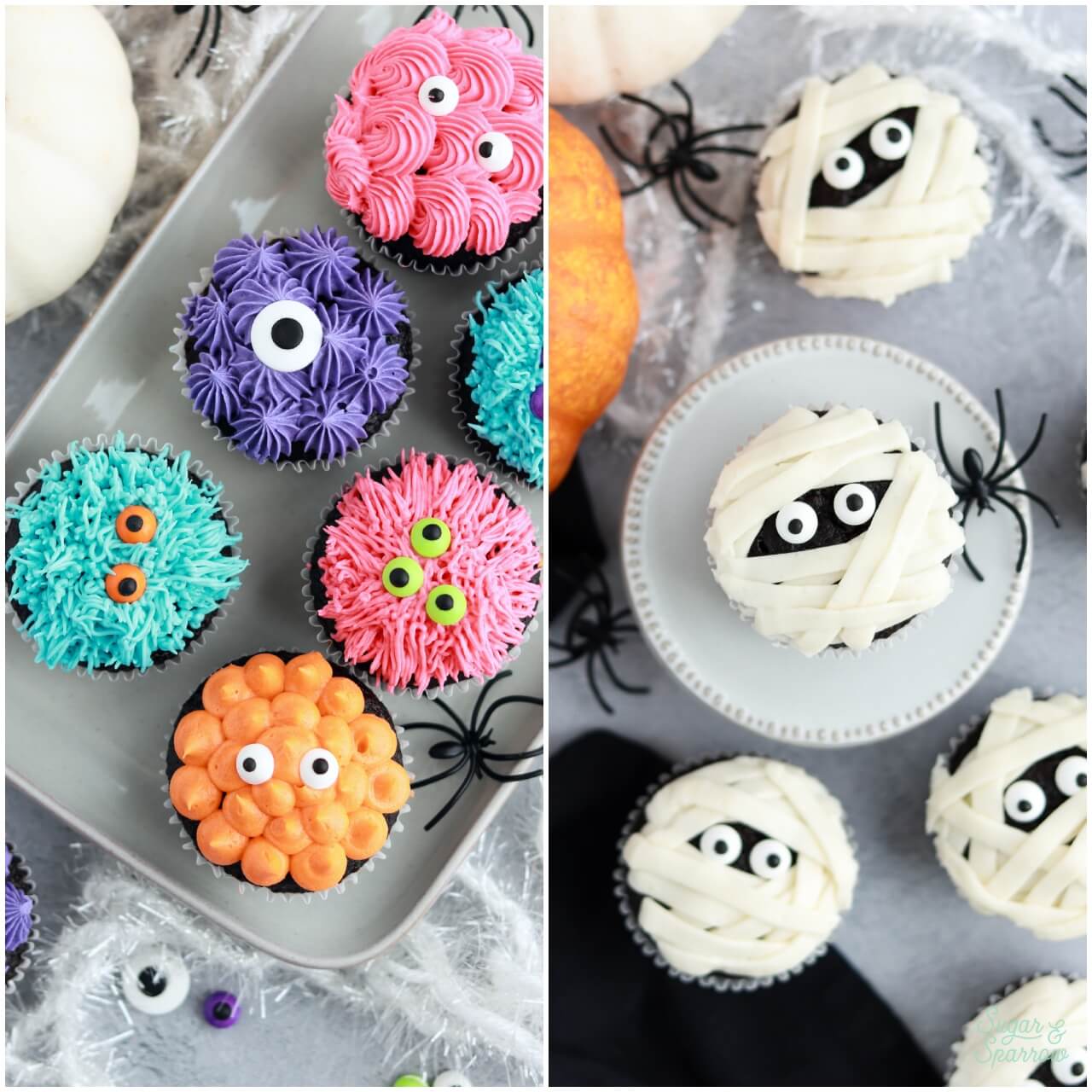 Halloween cupcakes by sugar and sparrow