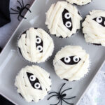 mummy halloween cupcakes recipe and decorating tutorial