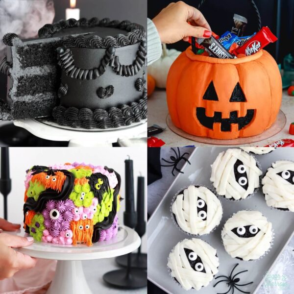 Halloween cakes cupcakes and treats