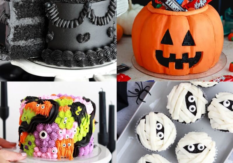Halloween cakes cupcakes and treats