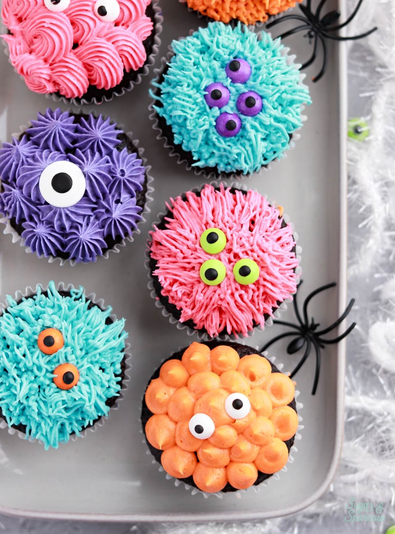 easy monster halloween cupcakes